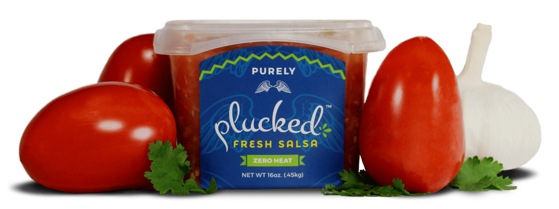 Purely Fresh Plucked Salsa with Fresh Vegetables